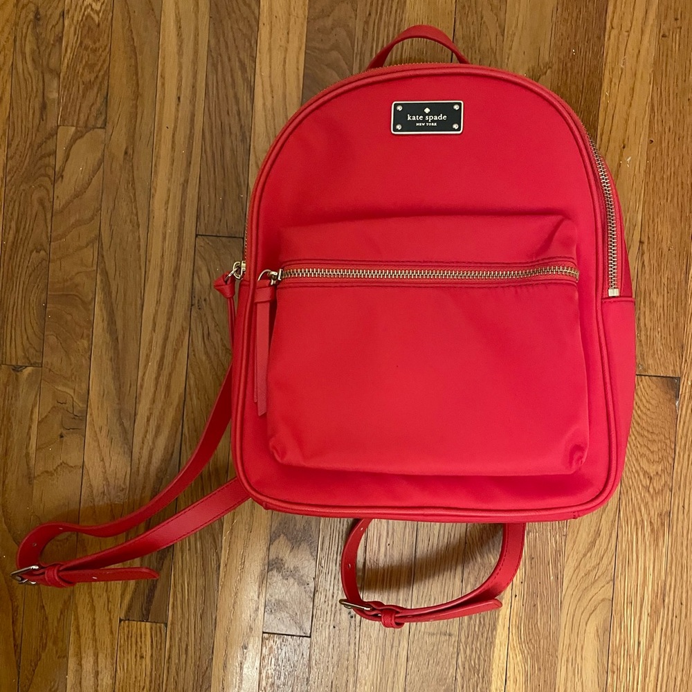 Red Kate Spade Back Pack